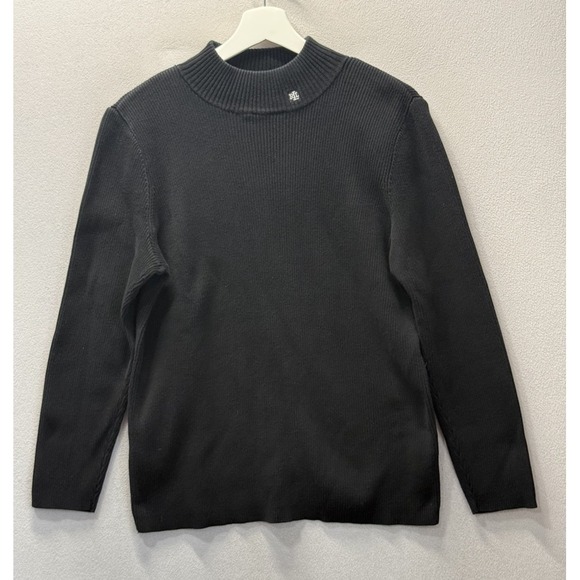 Lauren Ralph Lauren Sweaters - Lauren Ralph‎ Lauren LRL Women's Plus Sz 2X Black Ribbed L/S Turtleneck Sweater
